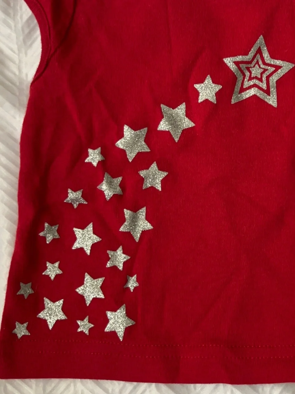Gymboree Falling Stars Baby Top & Denim Visor Set 6-12 Months 6-18 VTG